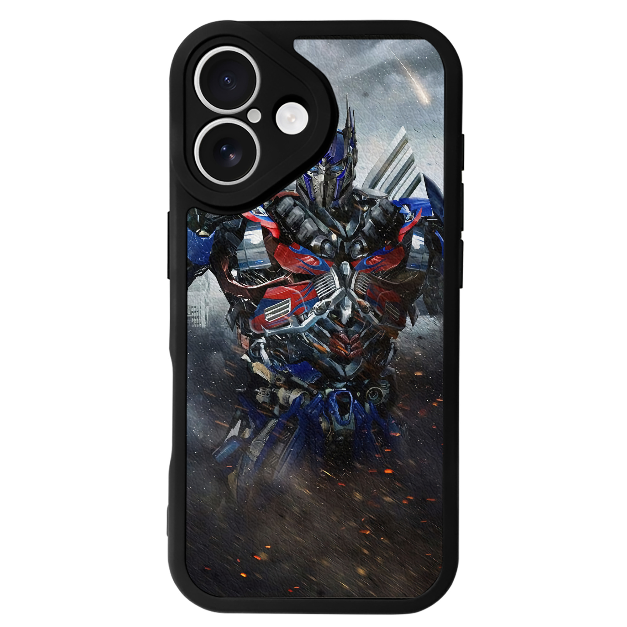 （画像用） Transformers トランスフォーマー 【iPhone 16シリーズ対応】シリコンスマホケース（レザー調） 材質：シリコン